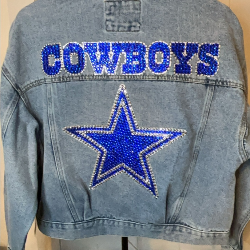 Blue Rhinestone Cowboys Denim Jacket